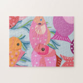 Rosa Fische Puzzle (Horizontal)