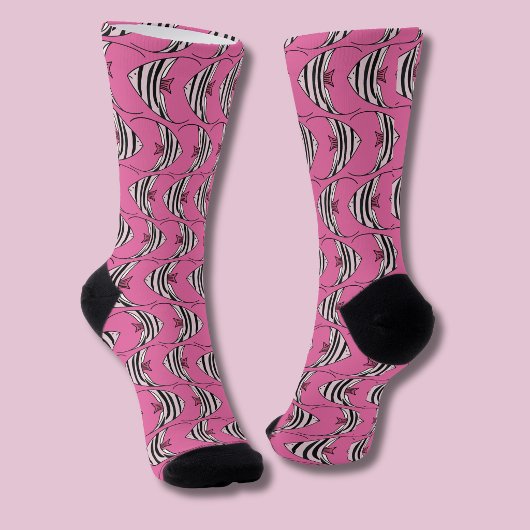 Rosa Fische Socken