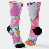 Rosa Fische Socken (Gewinkelt)