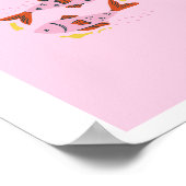 Rosa Fische, Sternzeichen, Sternzeichen Druck Poster (Ecke)