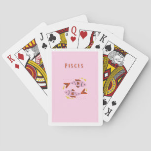 Rosa Fische, Sternzeichen, Sternzeichen Druck Spielkarten