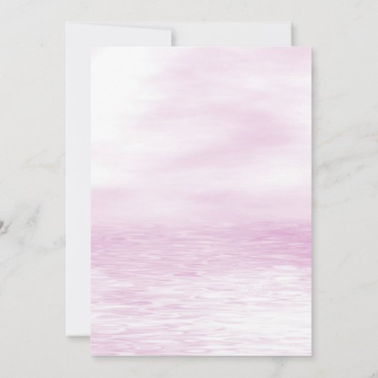 Rosa Fische zum Geburtstag Einladung (Rückseite)