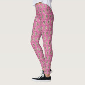 Rosa Fischmuster Leggings (Links)