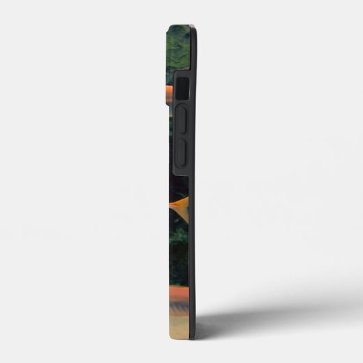 Rosa Fischschale Case-Mate iPhone Hülle (Rückseite / Links)