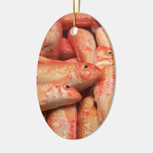 Rosa Fischschmuck Keramikornament (Links)