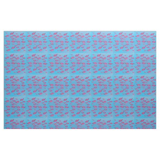 rosa Fish Fabric Stoff (Fat Quarter (45,7 x 55,9 cm))