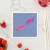 Rosa Fish Paper Napkin Serviette (Beispiel)