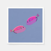 Rosa Fish Paper Napkin Serviette (Vorderseite)