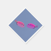 Rosa Fish Paper Napkin Serviette (Ecke)