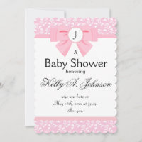 Rosa Flachbandmonogramm mit Blumendruck