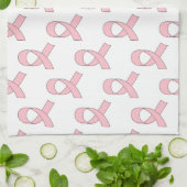 rosa Flachbild-Muster Geschirrtuch (Gefaltet)