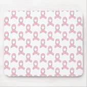 rosa Flachbild-Muster Mousepad (Vorne)