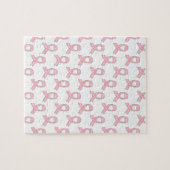 rosa Flachbild-Muster Puzzle (Horizontal)