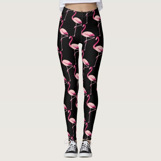 Rosa Flamingo 101 Leggings (Vorderseite)