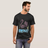 Rosa Flamingo #13 T-Shirt (Vorne ganz)