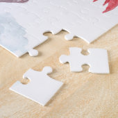 Rosa Flamingo Aquarell. Puzzle (Seite)