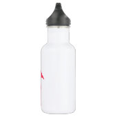 Rosa Flamingo Bird-64305 Edelstahlflasche (Rechts)