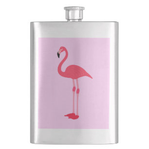 Rosa Flamingo Bird-64305 Flachmann