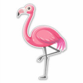 Rosa Flamingo Bird-89686 Aufkleber (Vorderseite)