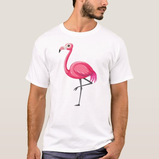 Rosa Flamingo Bird-89686 T-Shirt (Vorderseite)
