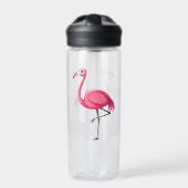 Rosa Flamingo Bird-89686 Trinkflasche (Vorderseite)