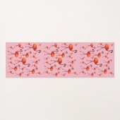 Rosa Flamingo Birds Yoga Mat Yogamatte (Rückseite (Horizontal))