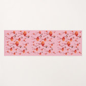 Rosa Flamingo Birds Yoga Mat Yogamatte (Vorderseite (Horizontal))