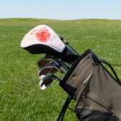 Rosa Flamingo-Blume, Goldfetti Golf Headcover (In SItu)