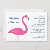 Rosa Flamingo Bridal Dusche Einladung (Vorderseite)