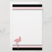 Rosa Flamingo-Briefpapier Briefpapier (Vorne/Hinten)