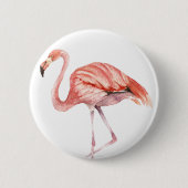 Rosa Flamingo Button (Vorderseite)