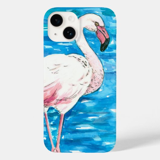 Rosa Flamingo Case-Mate iPhone Hülle (Rückseite)