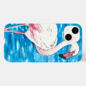 Rosa Flamingo Case-Mate iPhone Hülle (Rückseite (Horizontal))