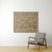 Rosa Flamingo Cloud Tapestry Wandteppich (Beispiel (Horizontal))