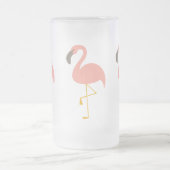Rosa Flamingo-Cup Mattglas Bierglas (Mittel)