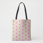 rosa Flamingo-Design - Benutzerdefinierte Multipri Tasche (Vorderseite)