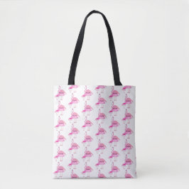 rosa Flamingo-Design - Benutzerdefinierte Multipri Tasche