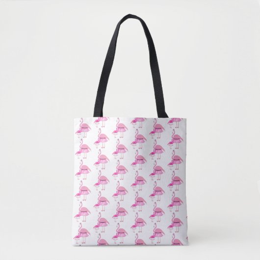 rosa Flamingo-Design - Benutzerdefinierte Multipri Tasche (Vorderseite)
