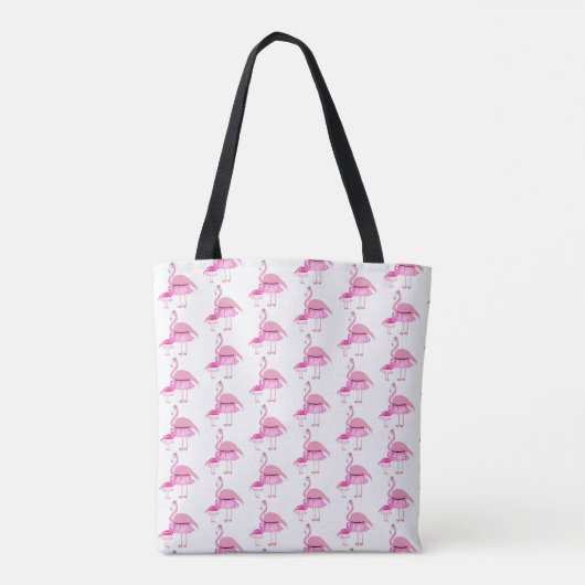 rosa Flamingo-Design - Benutzerdefinierte Multipri Tasche (Rückseite)
