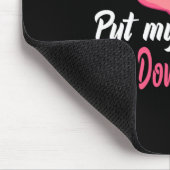 Rosa Flamingo Don39t lässt mich den Fuß in den Sum Mousepad (Ecke)