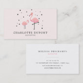 Rosa Flamingo einfach Visitenkarte (Vorne/Hinten)