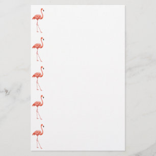 Rosa Flamingo-einfaches Muster Briefpapier
