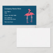 Rosa Flamingo-Entwurf Visitenkarte (Vorne/Hinten)