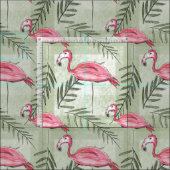 Rosa Flamingo & Fabric Stoff (Kachel)