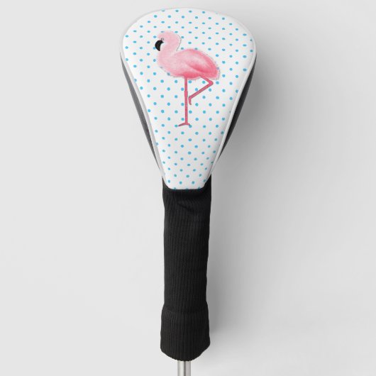Rosa Flamingo-Fahrer-Abdeckung Golf Headcover (Vorderseite)