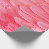 Rosa Flamingo Feathersflamingo, Feder, Rosa, Textu Geschenkpapier (Ecke)