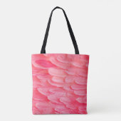 Rosa Flamingo Feathersflamingo, Feder, Rosa, Textu Tasche (Rückseite)