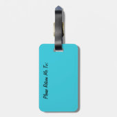 Rosa Flamingo-Ferien-Gepäckanhänger Gepäckanhänger (Rückseite vertikal)