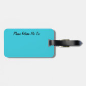 Rosa Flamingo-Ferien-Gepäckanhänger Gepäckanhänger (Rückseite horizontal)