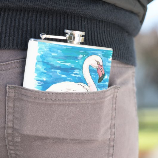 Rosa Flamingo Flachmann (Beispiel)